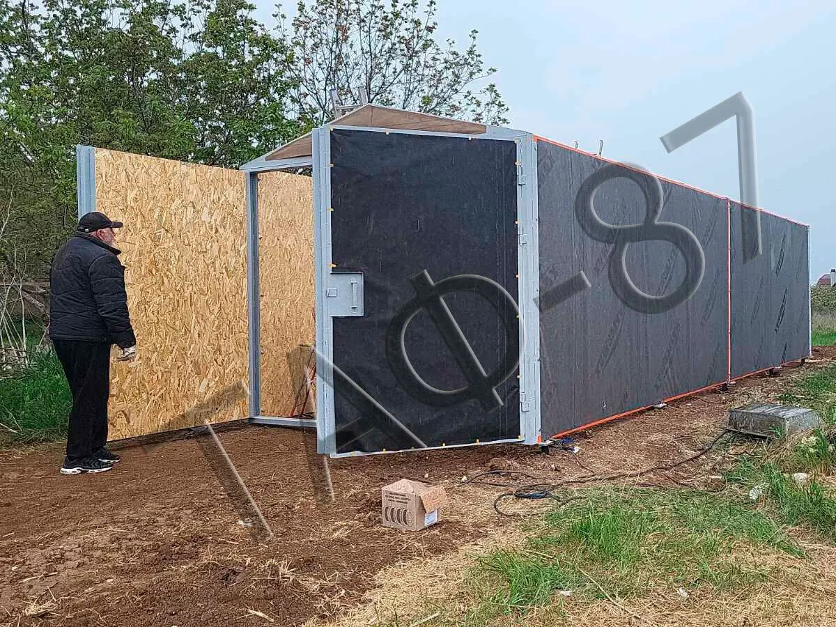 Гараж металевий утеплений