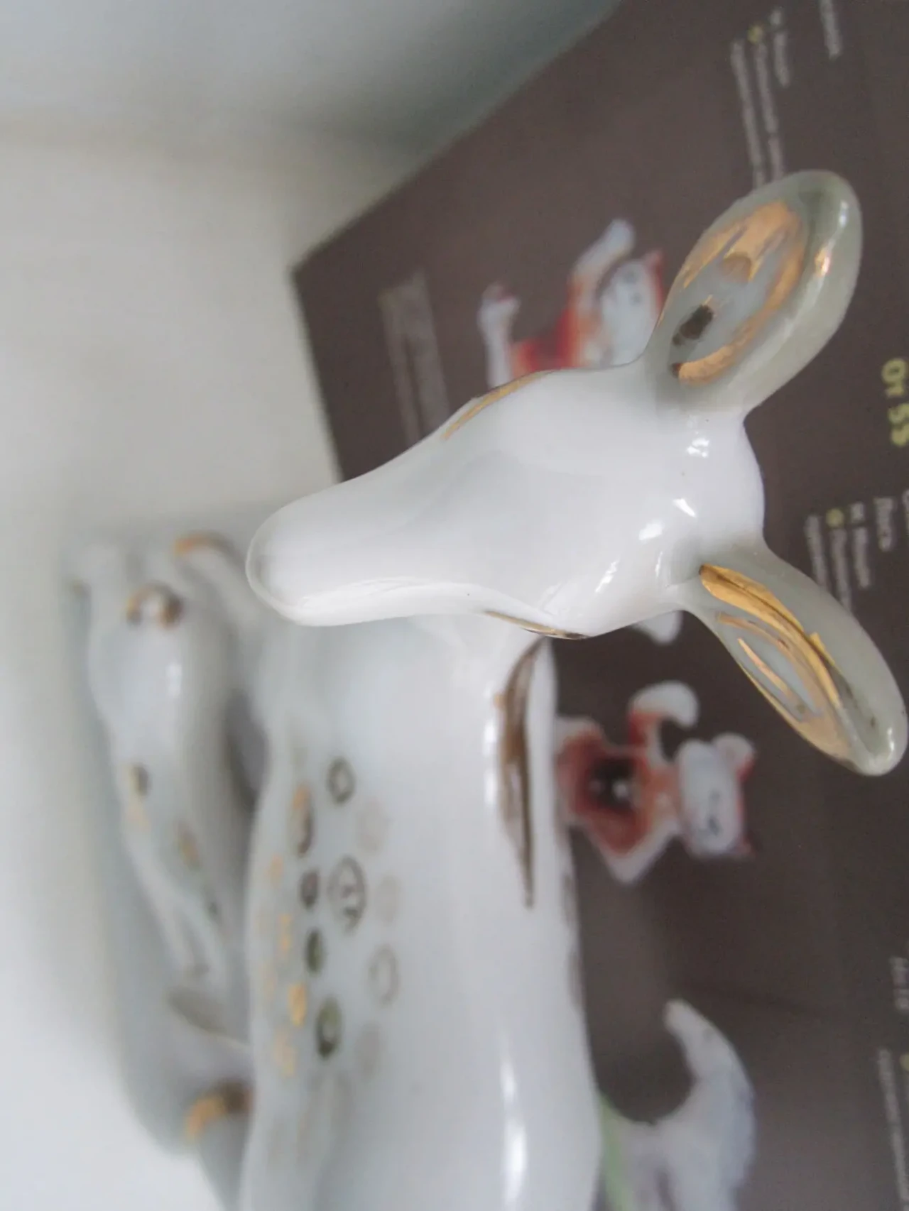 Фарфоровая статуэтка Олениха с олененком ЗХК Полонное 8