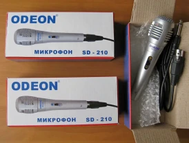 Микрофон вокальный ODEON проводной в заводской упаковке