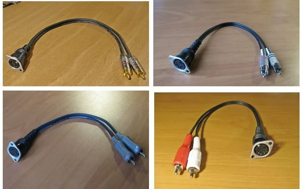 Кабель аудио формат Din 5pin - jack 3.5 / RCA 9