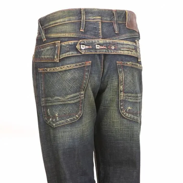 Blue blood Нидерланды Мужские джинсы р. 32/34 стильные рваные штаны 8