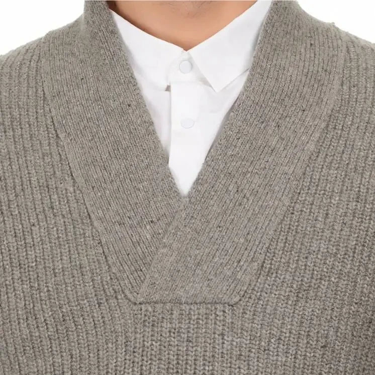 COS Швеция р. L/50 мужской свитер 75% шерсть шерстяной зимний вязаный 3