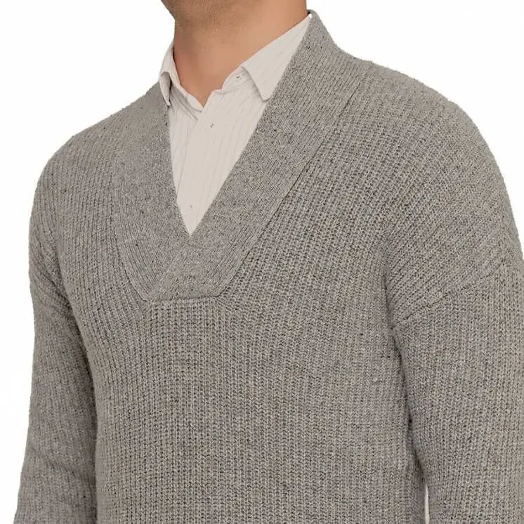 COS Швеция р. L/50 мужской свитер 75% шерсть шерстяной зимний вязаный 5