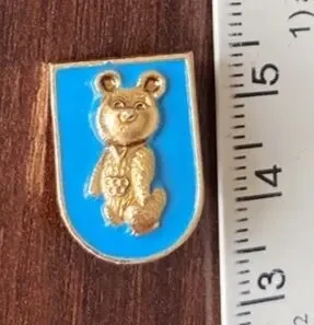Значок детский Олимпиада-80 Олимпийский мишка 6 см 5
