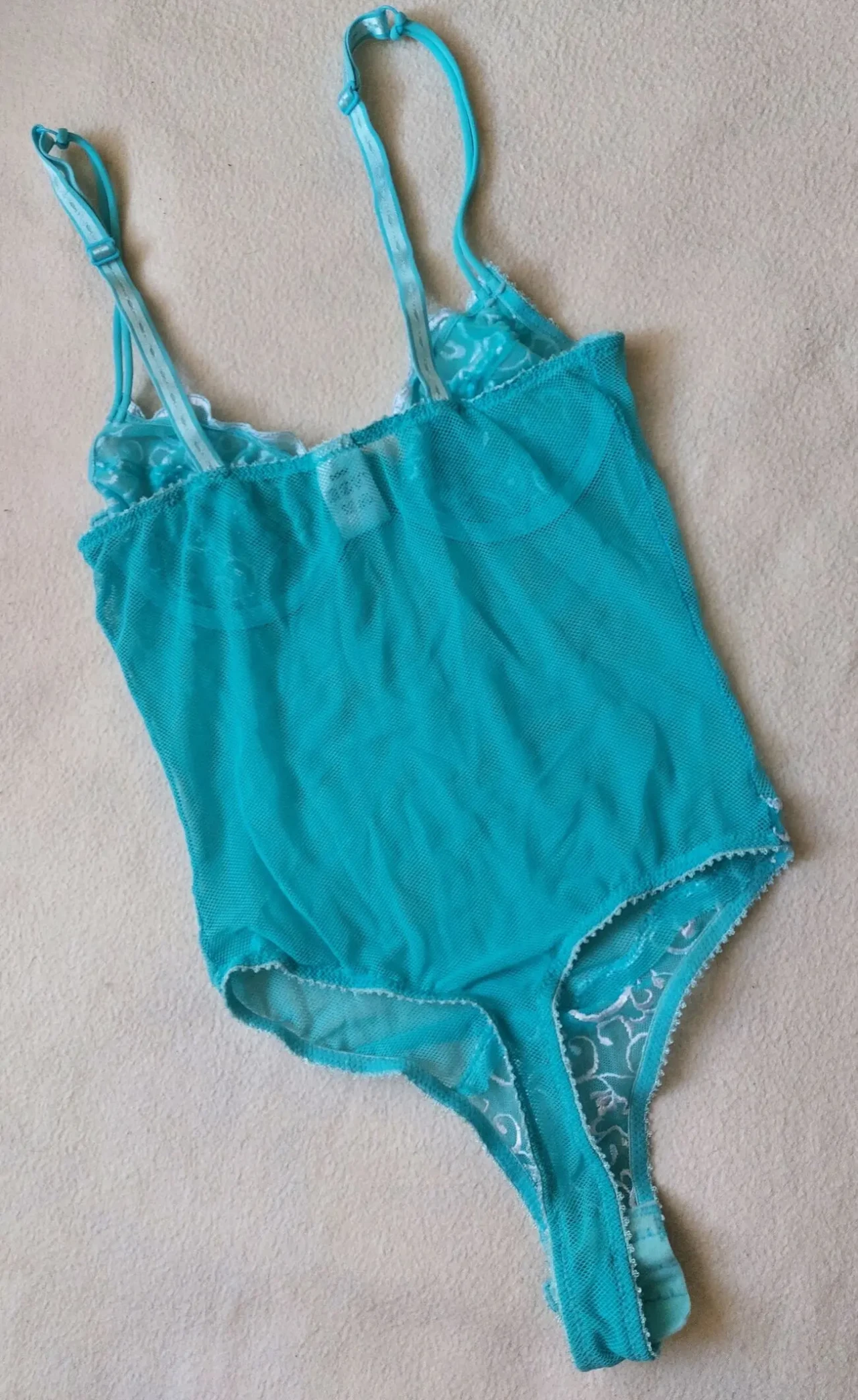 Кружевной боди комбидресс сетка белье 70в-85в Франция 3