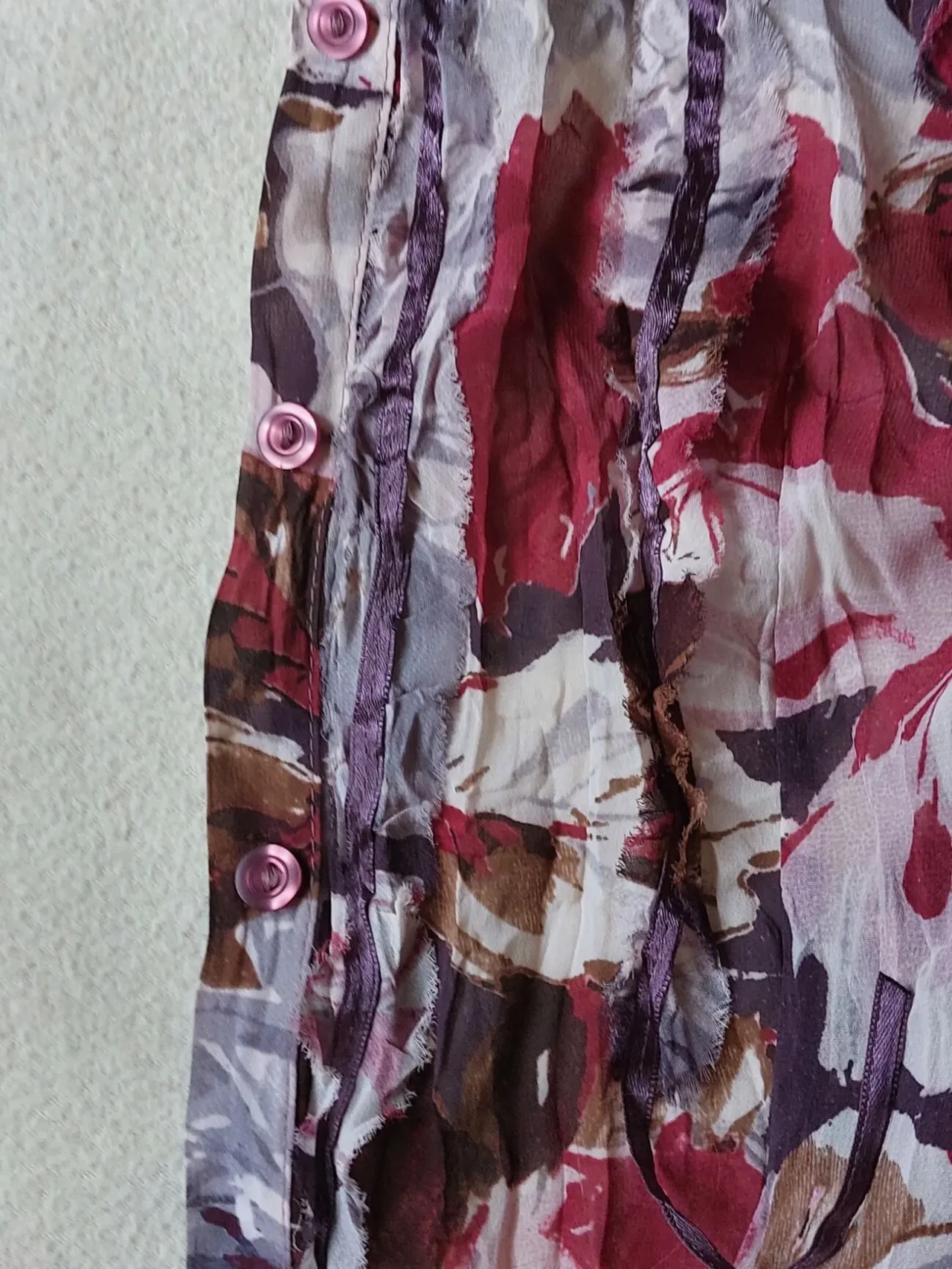 Блузка блузочка жатая Ms размер 38 Франция 7