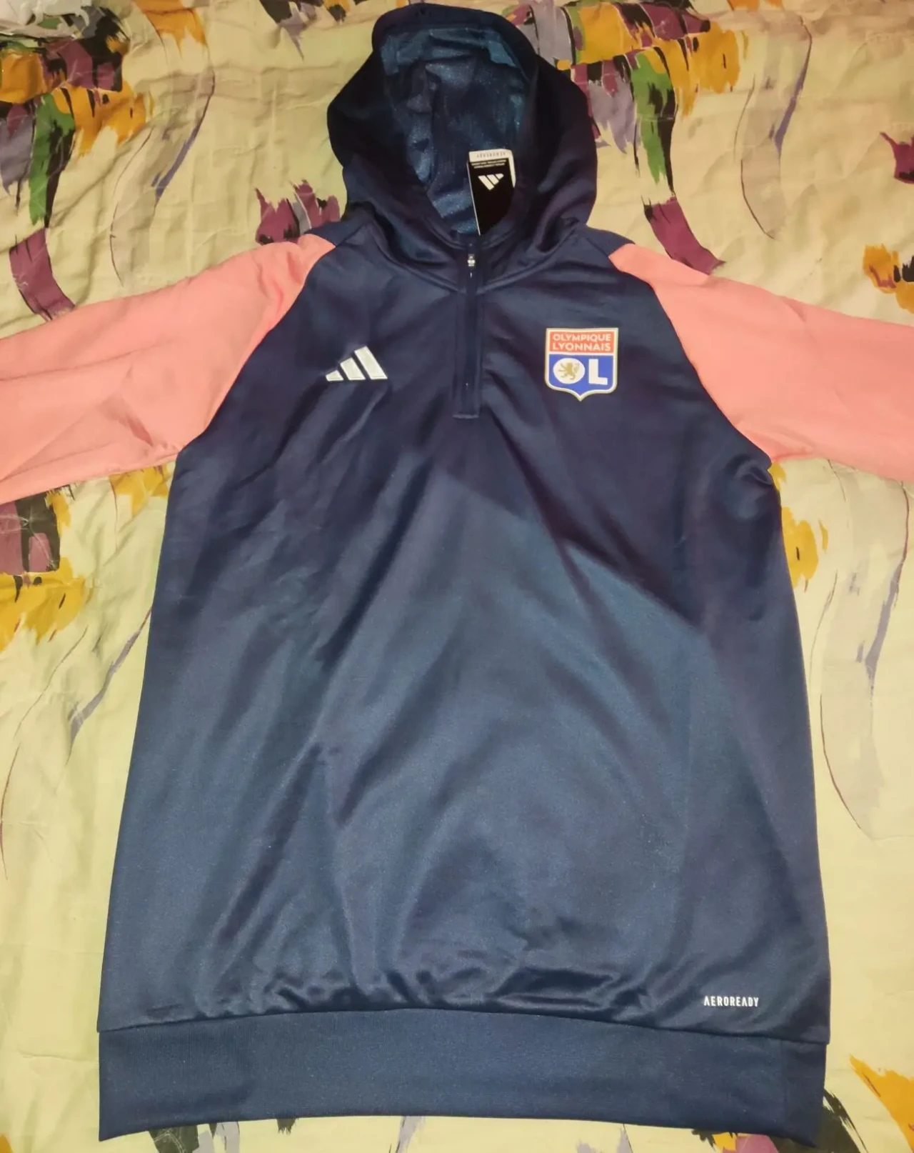 Футбольная кофта с капюшоном Adidas FC Olympique Lionnais 4