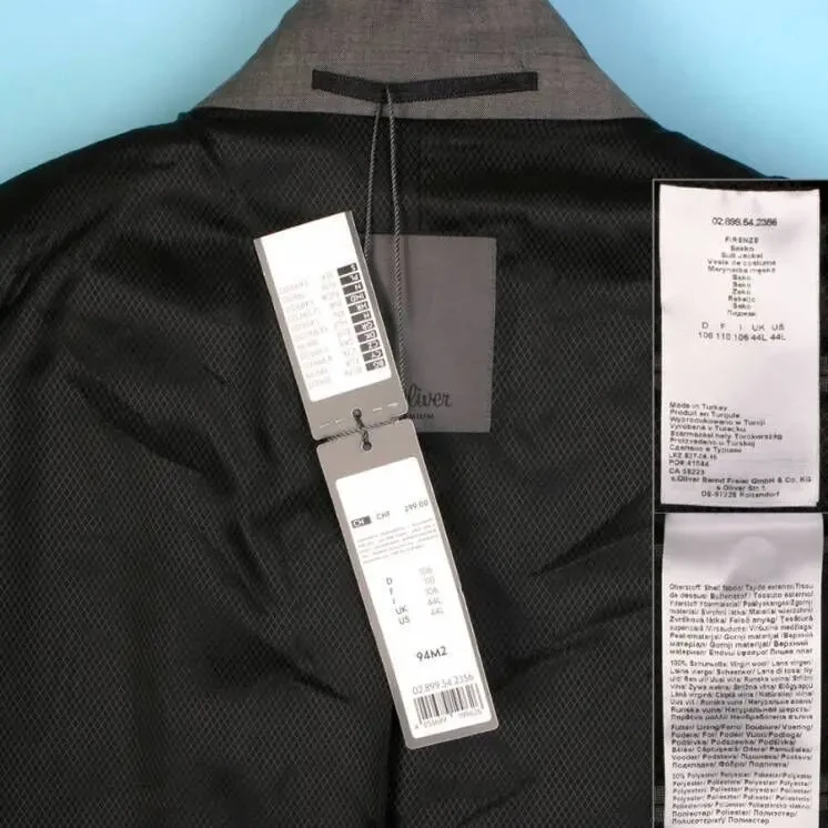 s.Oliver Premium пиджак шерстяной р.US 44L (106EU) на высокий рост 8