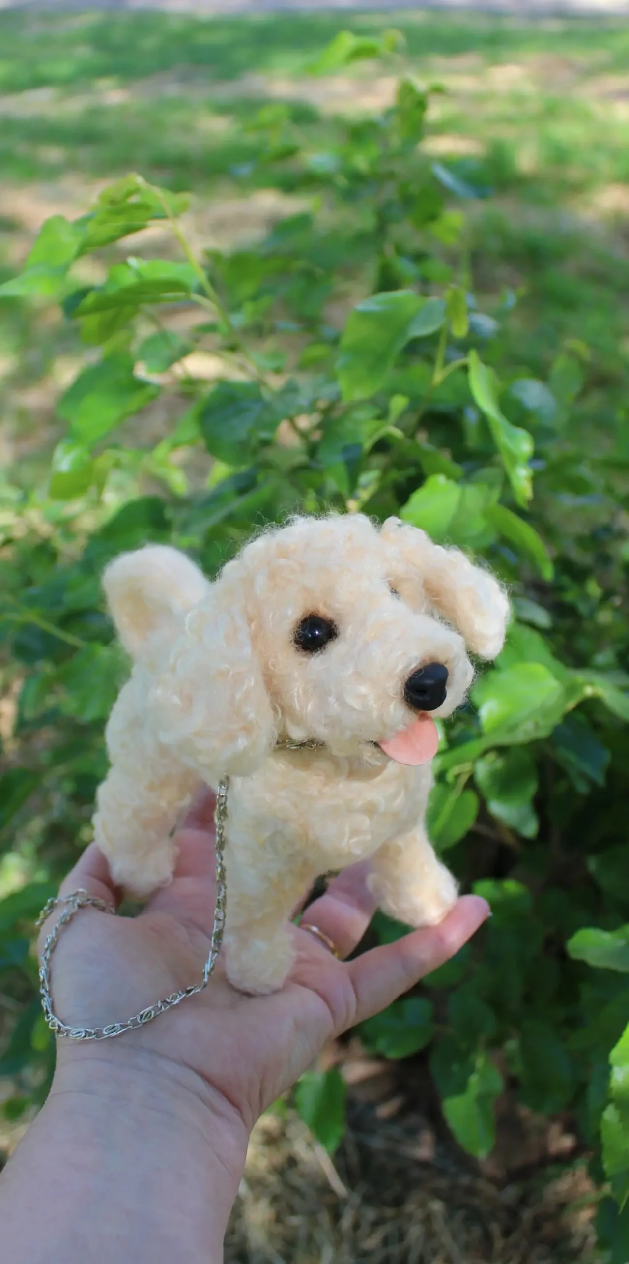 Собачка іграшка валяна мальтіпу інтерєрна собака пудель балонка 6