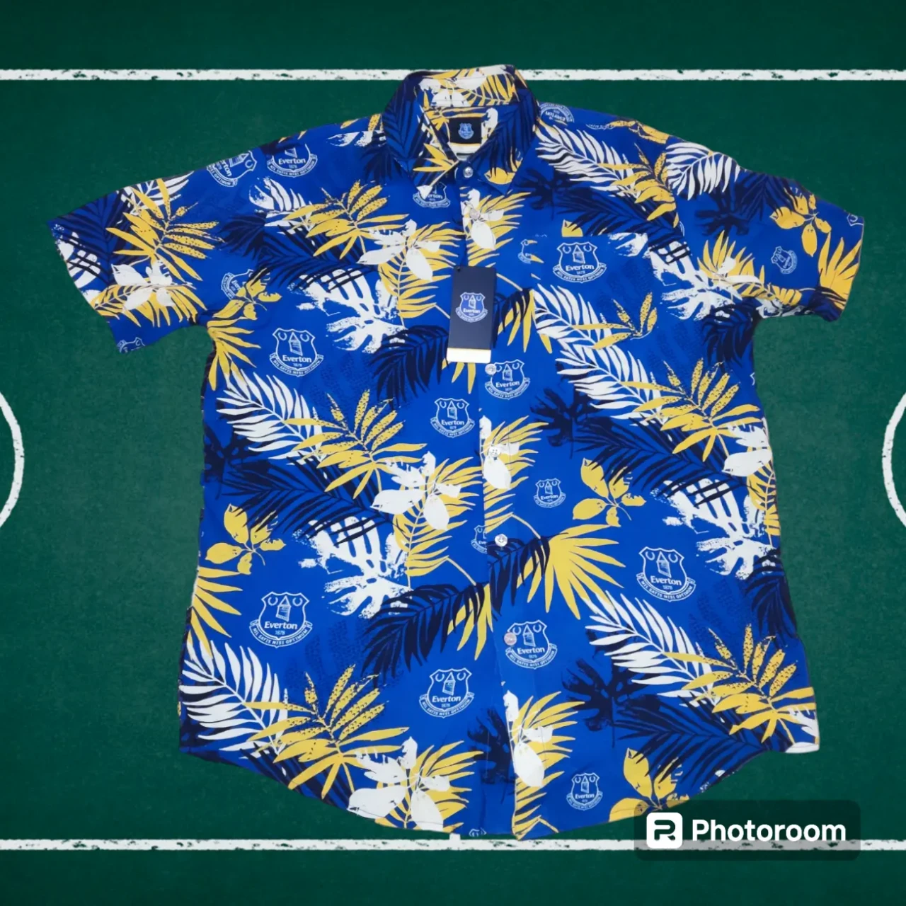 Футбольная летняя рубашка гавайка FC Everton,э
