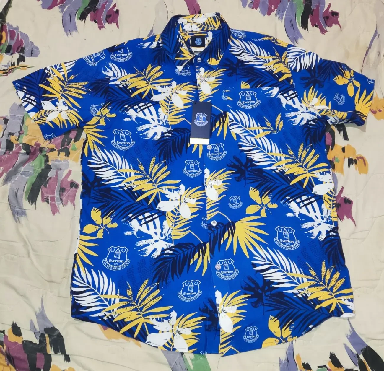 Футбольная летняя рубашка гавайка FC Everton,э 2