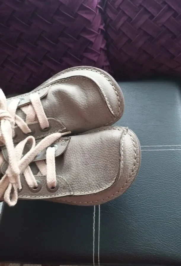 Clarks artisan Удобные женские туфли  на шнурке кожа серые 4