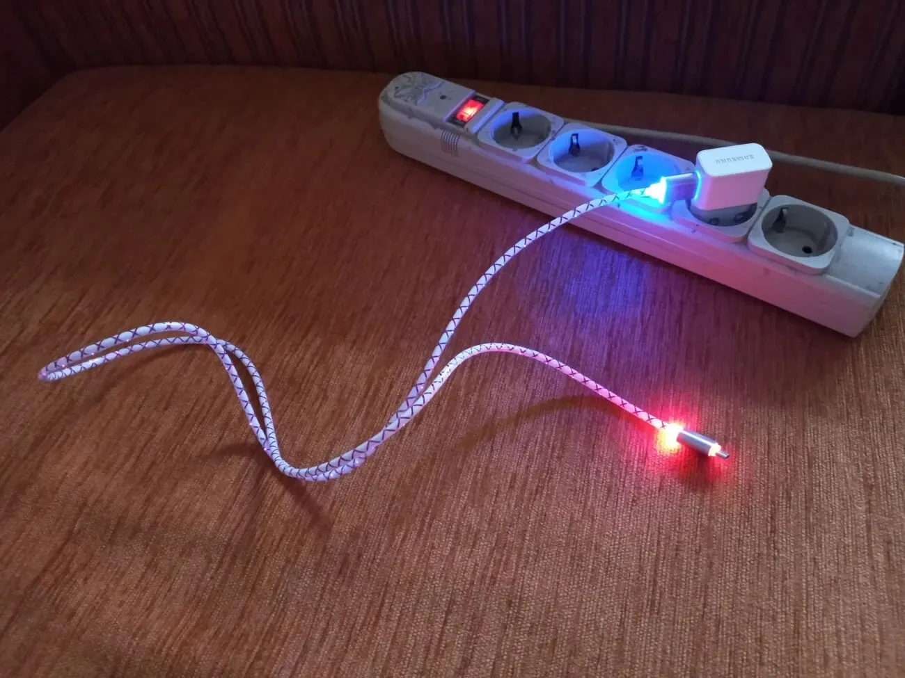 Кабель Usb - Micro Usb светодиодный 8