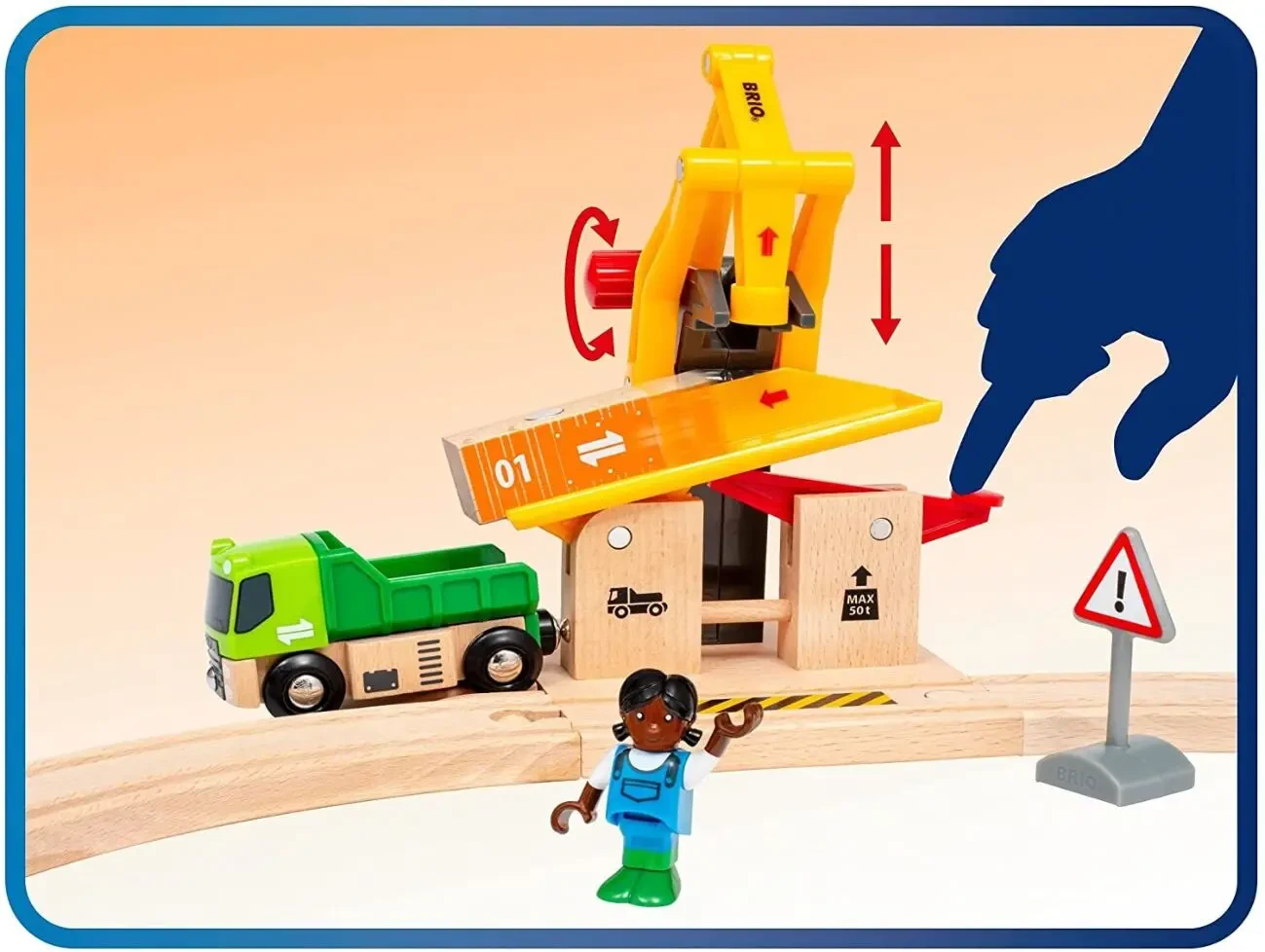 Дерев'яна залізниця Brio (Бріо) 33977 Люксовий набір Smart Tech 9