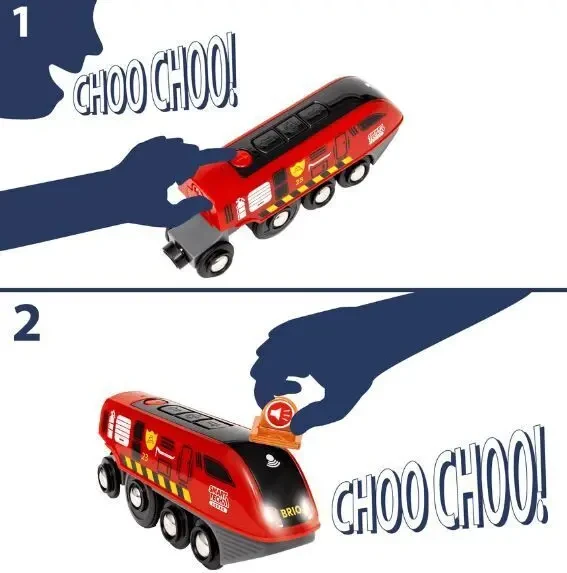 Дерев'яна залізниця Brio (Бріо) 36004 Пожежний набір Smart Tech 5