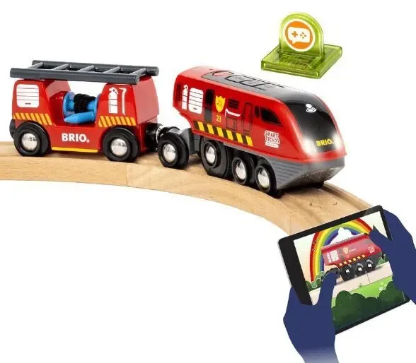 Дерев'яна залізниця Brio (Бріо) 36004 Пожежний набір Smart Tech 7