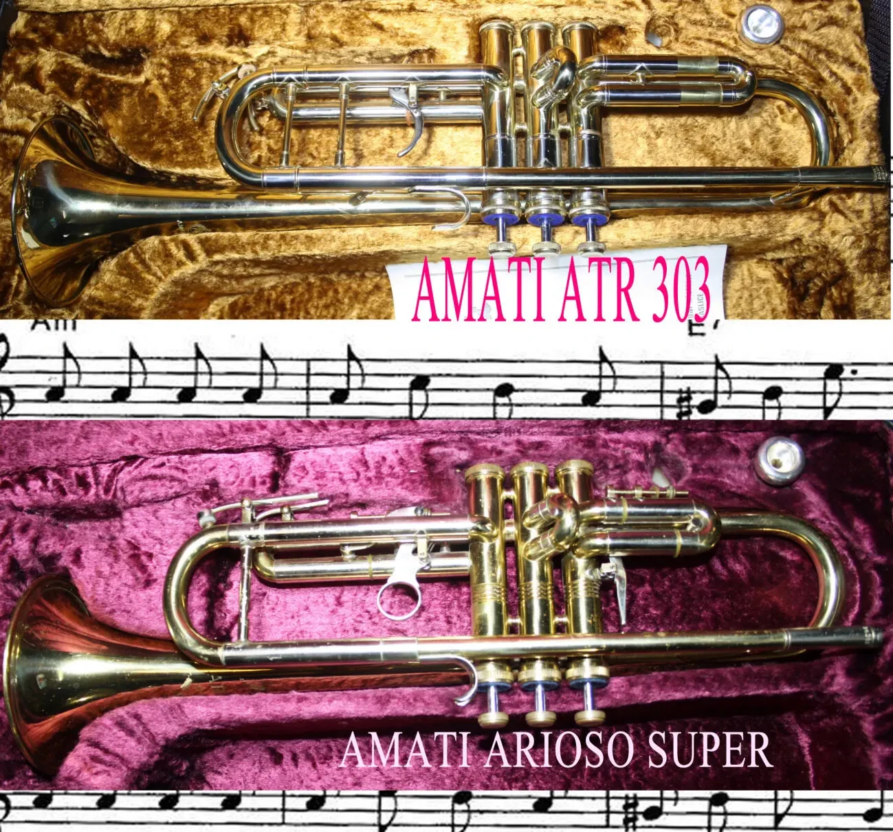 Музичні труби Amati, B S, Weltklang, Jupiter, Мундштуки .