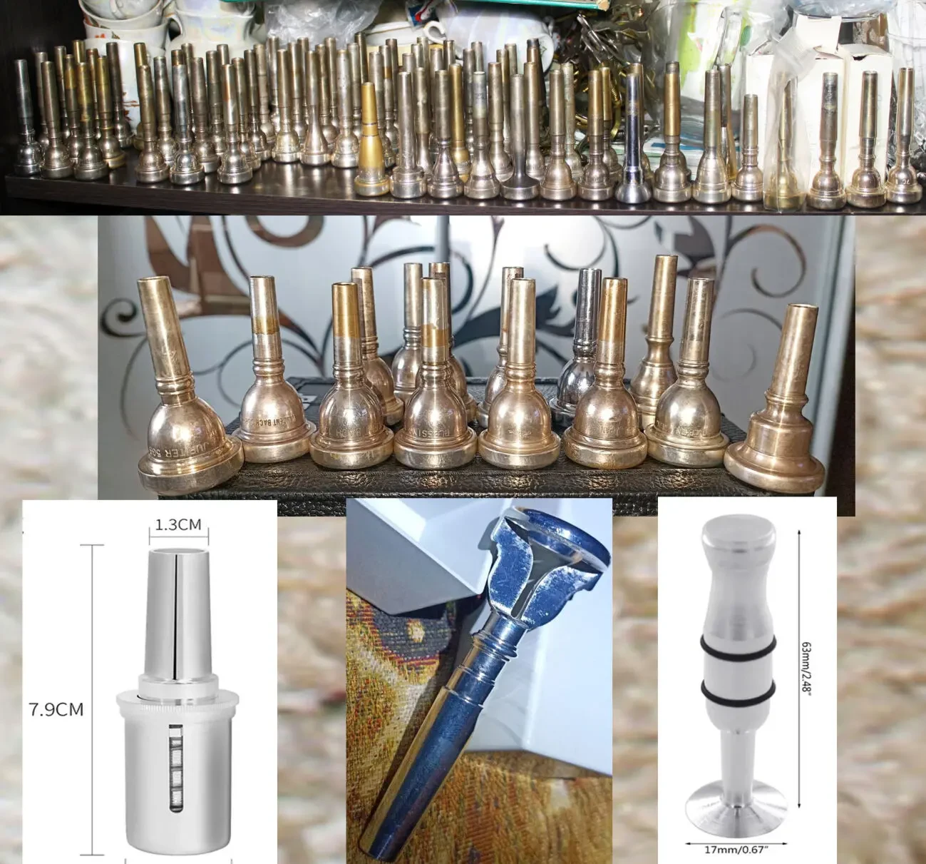 Музичні труби Amati, B S, Weltklang, Jupiter, Мундштуки . 7