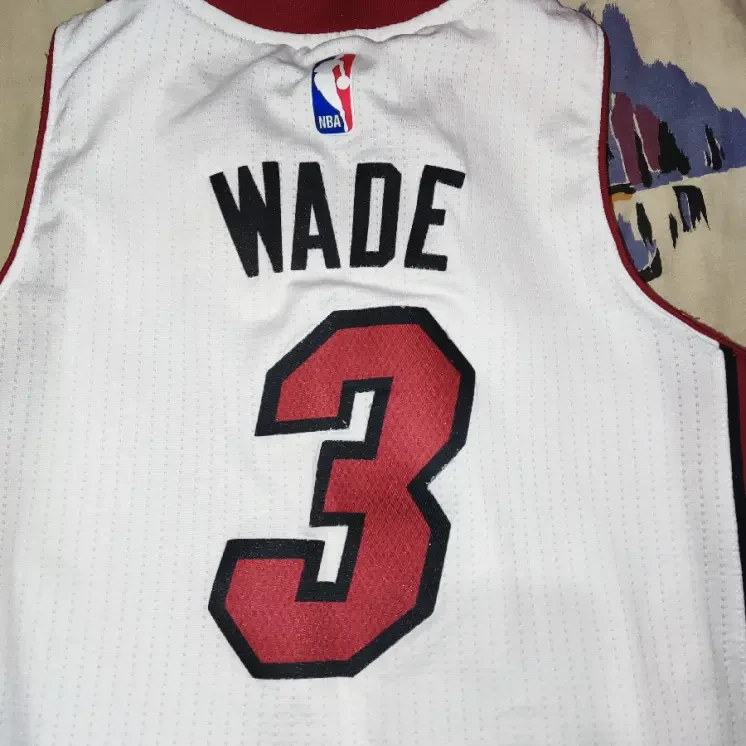 Подростковая баскетбольная майка Adidas NBA Miami Heat, Wade 4