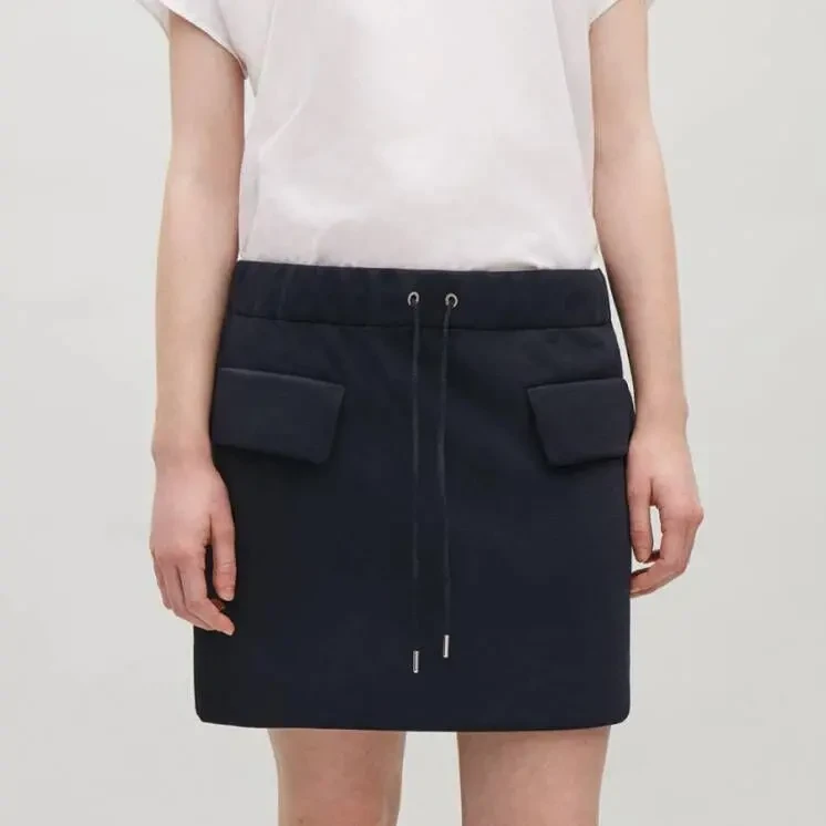 Юбка Cos женская юбочка набедренная оверсайз короткая мини-юбка весна