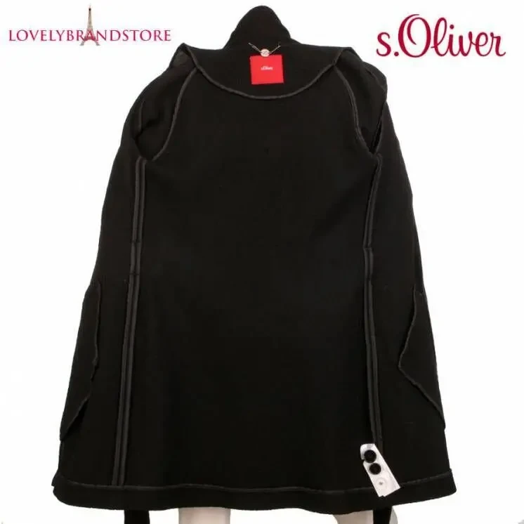 S.oliver 100% шерсть классическое женское шерстяное пальто демисезон 9