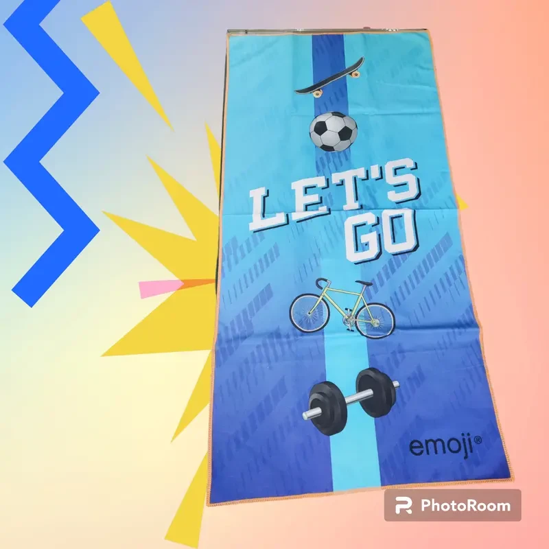 Спортивное полотенце Emoji, спорт, туризм, пляж
