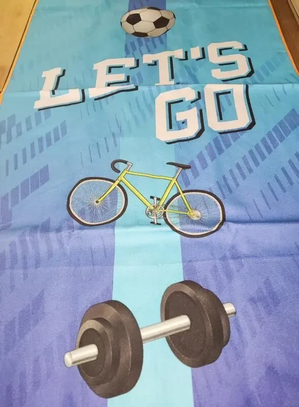 Спортивное полотенце Emoji, спорт, туризм, пляж 4