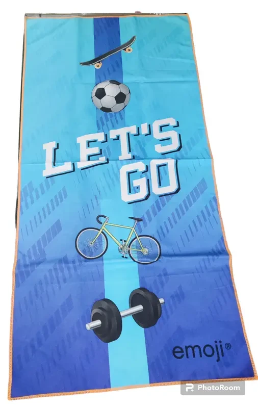 Спортивное полотенце Emoji, спорт, туризм, пляж 2