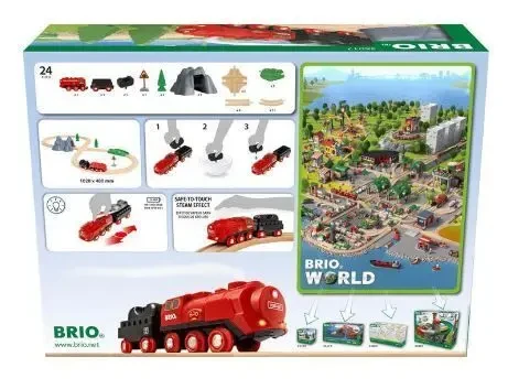 Дерев'яна залізниця Brio (Бріо) 36017 Паровоз із парогенератором 8