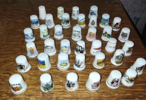 Фарфоровые наперстки в коллекцию, с изображением стран