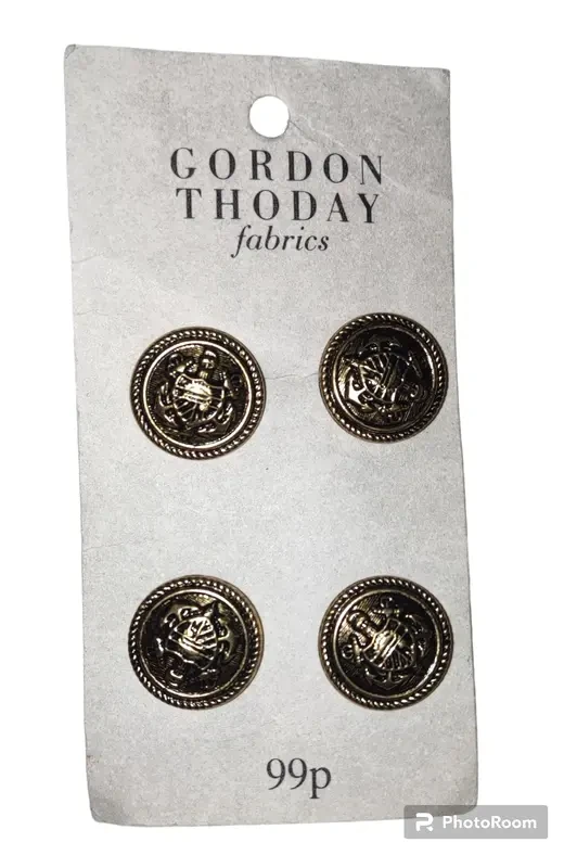 Металевий ґудзик Gordon Thoday якір