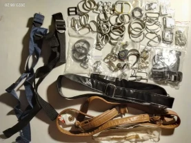 Ручка для сумки через плечо текстиль, фурнитура, на брелок, магнит