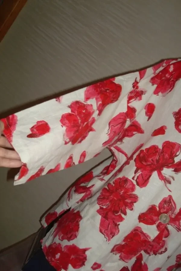 ML Original Льняной красивый женский  пиджак цветочный принт Германия 6