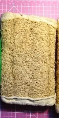 Мочалка для душа натуральная люффа маленькая