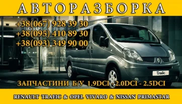 Двері передні Задні Бокова Частина кузова Renault Trafic Opel Vivaro