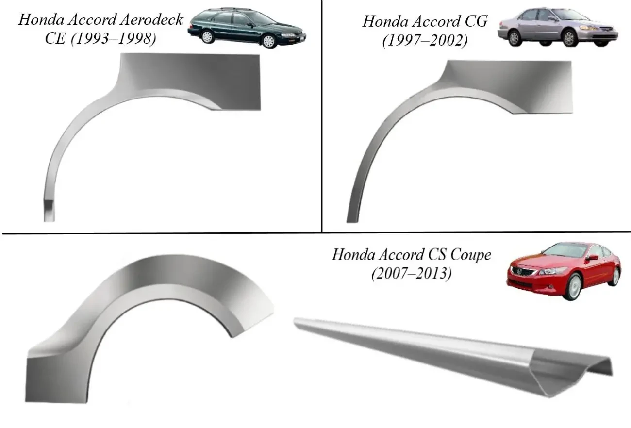 Пороги, задні арки, ремкомплекти Honda 2