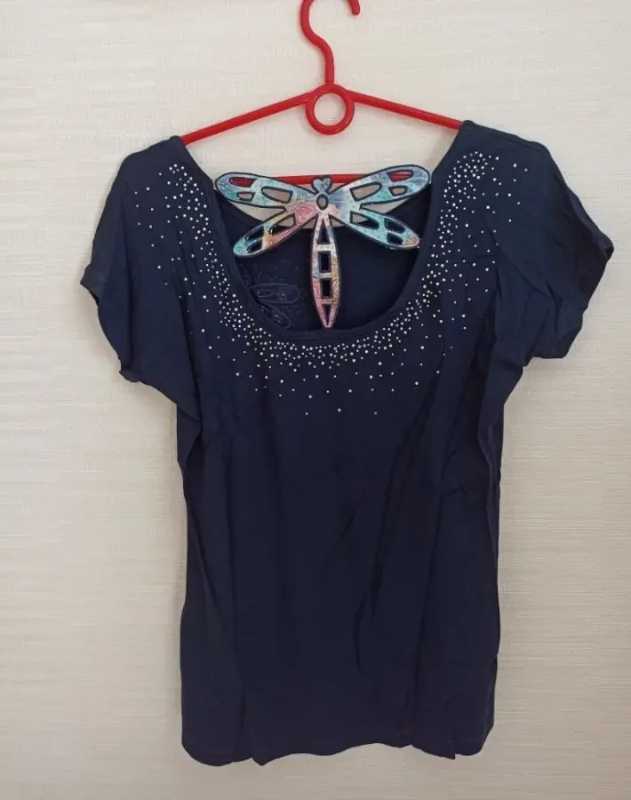 Итальянская женская футболка вискоза с красивой спиной 7