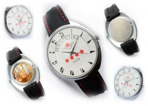 АТРИБУТЫ ИСТОРИИ, часы Ракета-ПЕРЕСТРОЙКА, ЗОЛОЧЕННЫЙ механизм