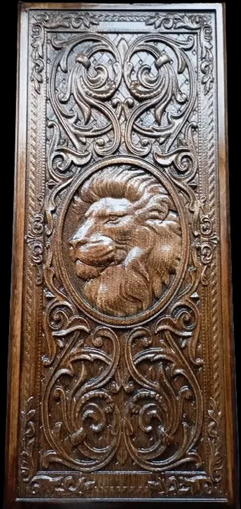 Народи Лев з натурального дерева