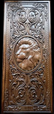 Народи Лев з натурального дерева