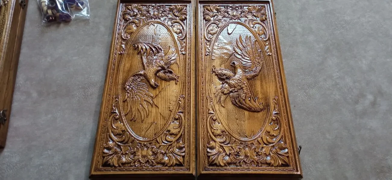 Нарди Орел 55х47см дерев'яні різьблені ручної роботи. 2