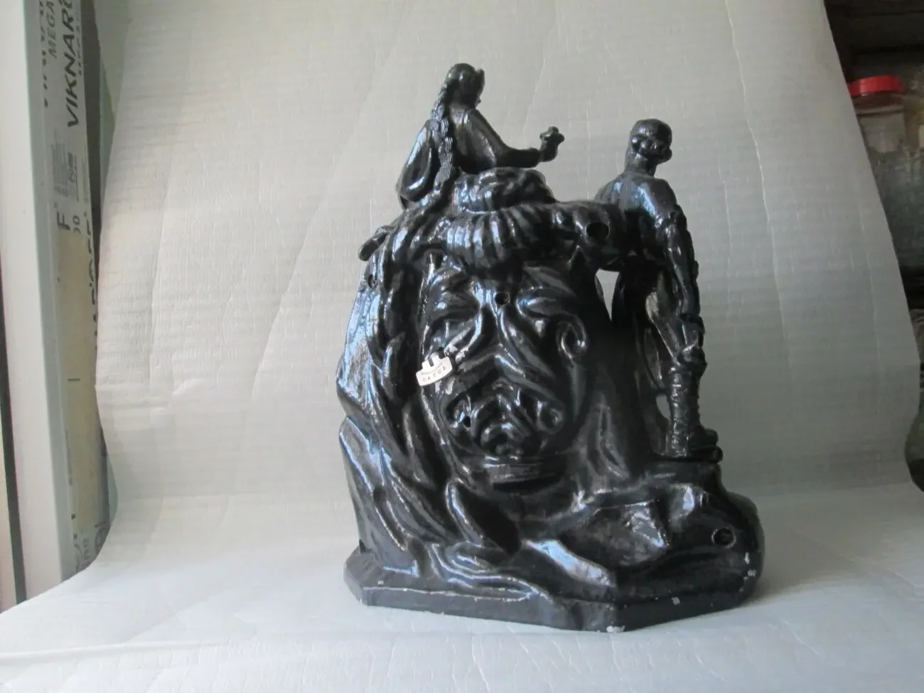 Годинник настільний камінний. СРСР. Метал. 28 х 22 х 14 см. Під ремонт 6