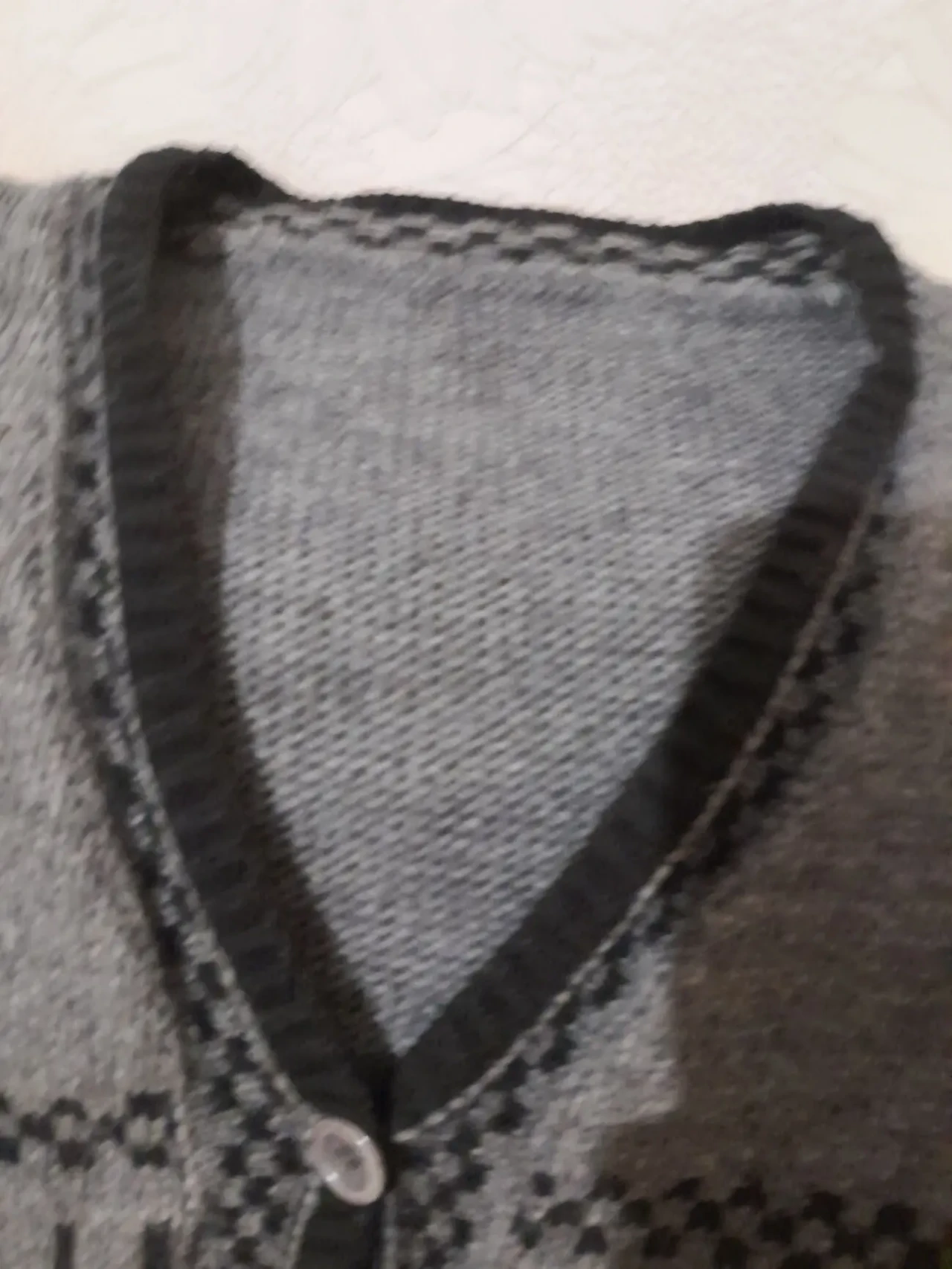 Красивая серая кофта с узорами. Р.46 4