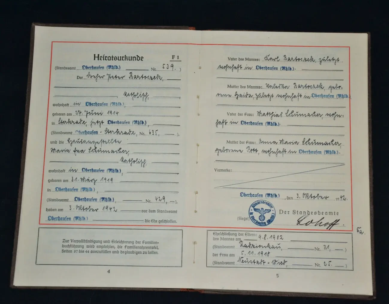 Свидетельство чистоты арийской рассы 2