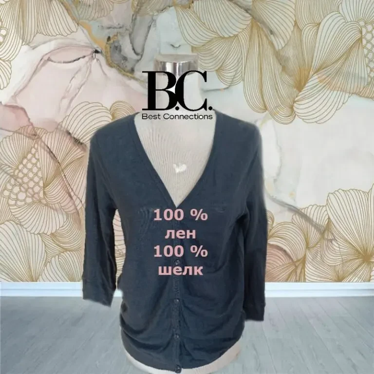 B.C. Best Connections Летняя красивая кофта женская синяя под джинс 36