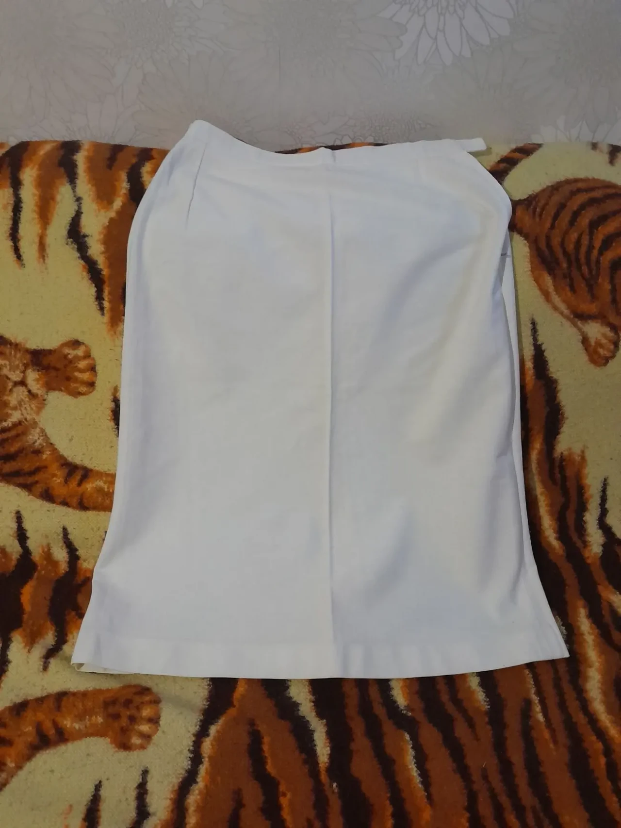 Классическая белая юбка .Ретро.Чехословакия