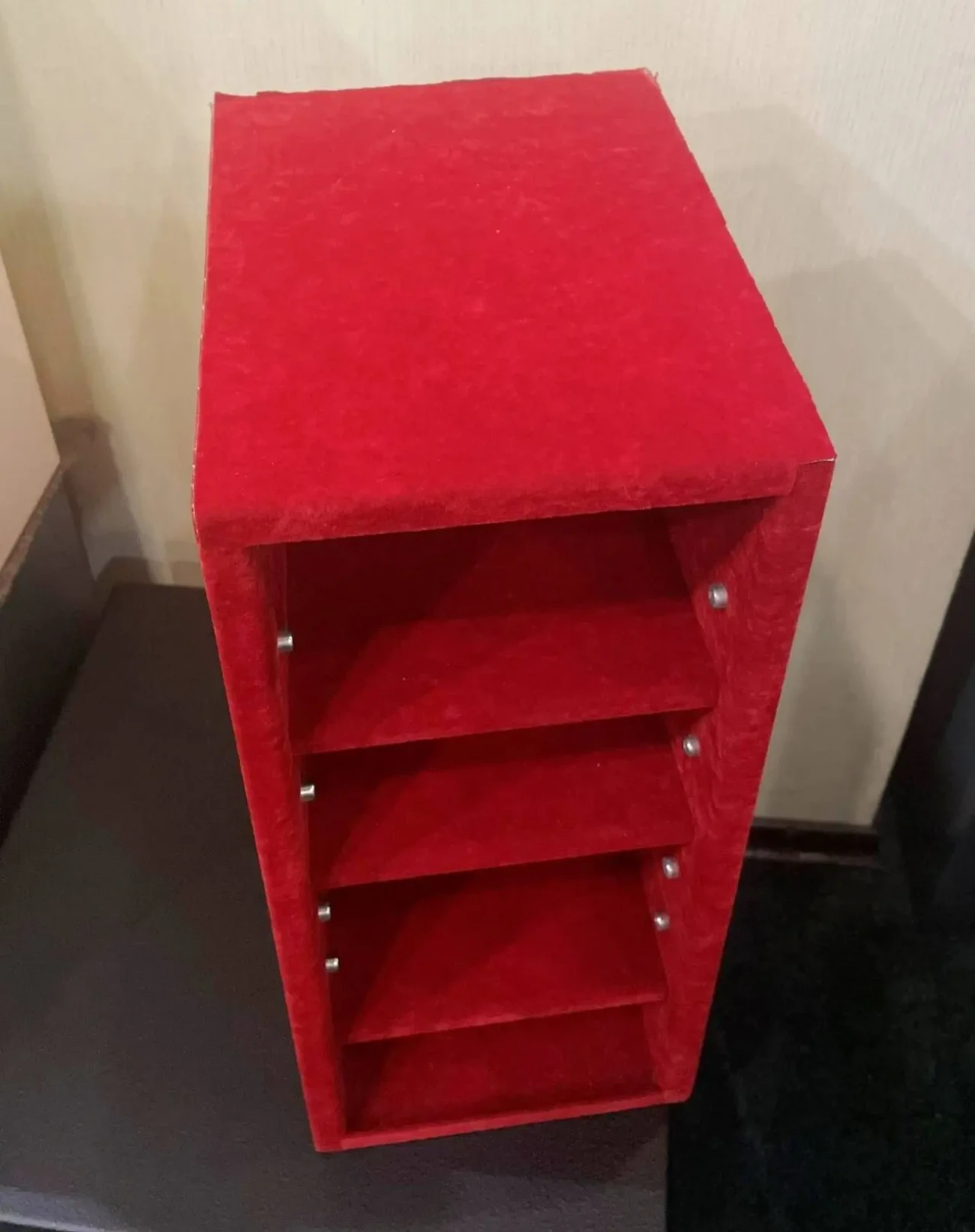 Вставка/модуль/полки/стойка/тумба в сейф металл/бархат 50,5х21х27,5см 5