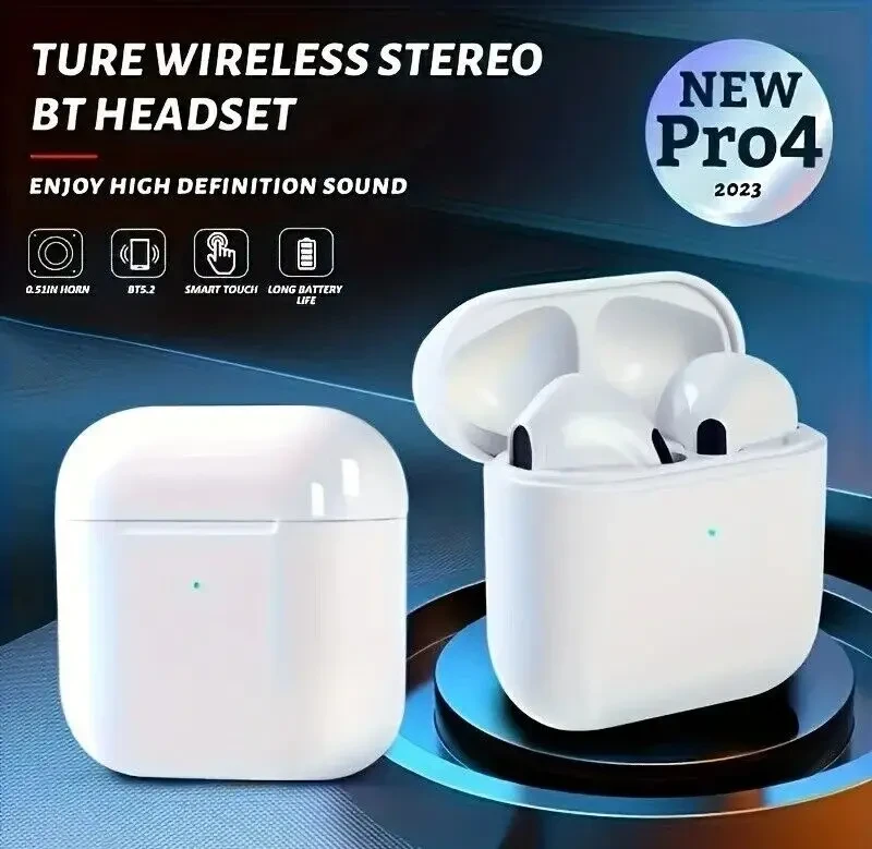 Беспроводные наушники вкладыши Pro 4 TWS Bluetooth совместимость с 5.0