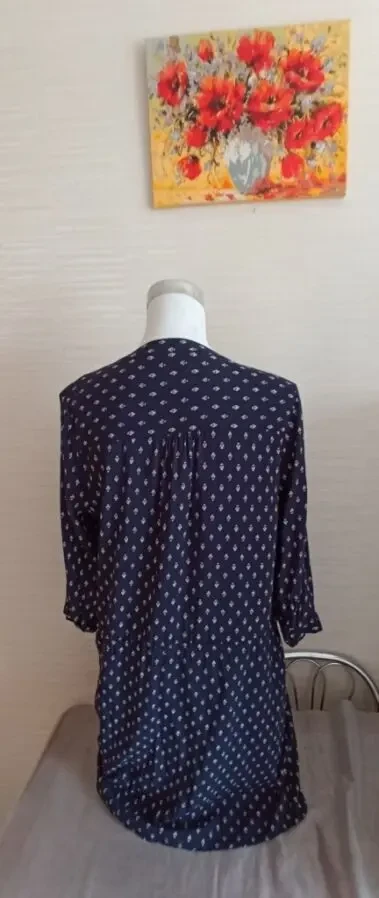 George красивое женские платье т синее в принт 48-50 вискоза 6