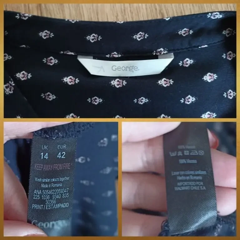 George красивое женские платье т синее в принт 48-50 вискоза 10